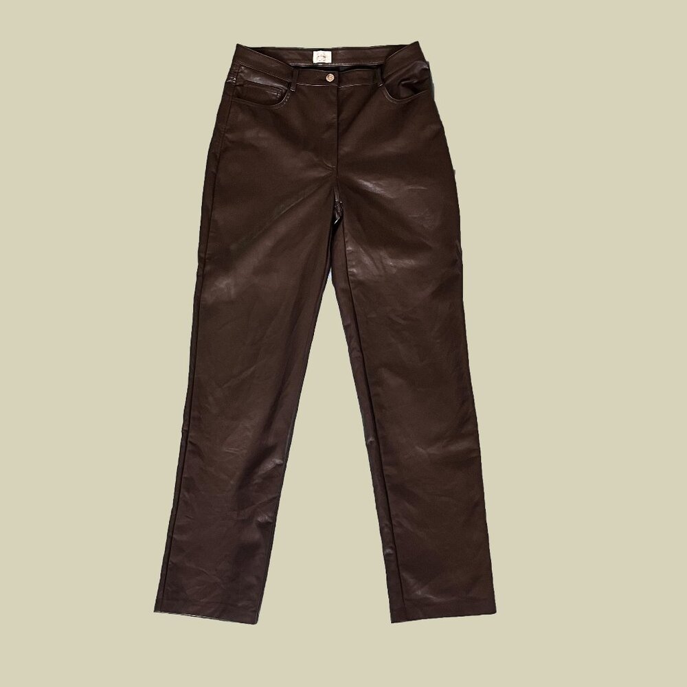 Wilfred Melina Brown Leather Pants